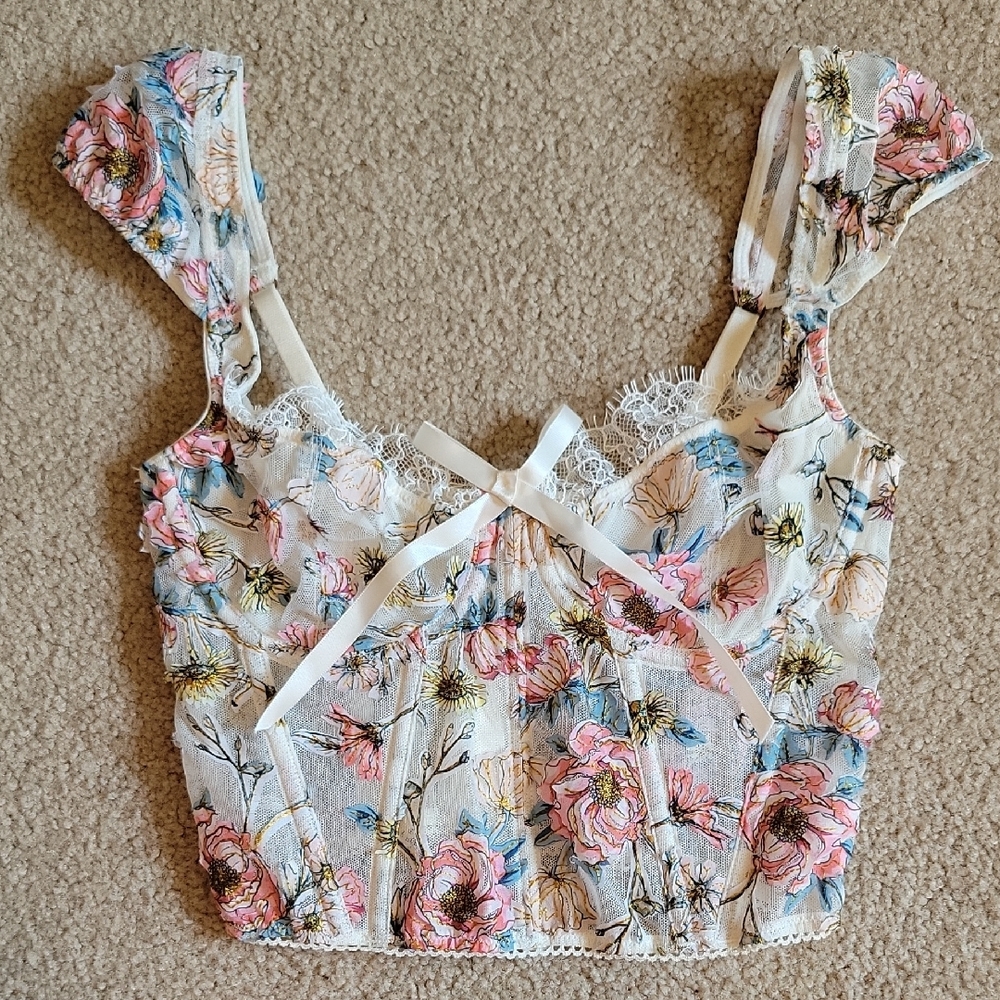 Victoria's Secret Floral Camisole with Lace